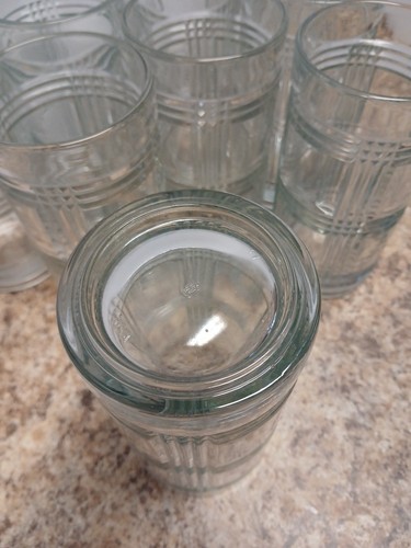 Set di 9 bicchieri decorativi vintage con gancio di ancoraggio blocco trasparente 16 oz - Foto 5 di 8