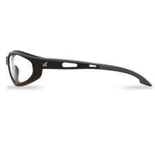 Edge Eyewear SW111 Scratch-Resistant Black Frame Safety Glasses with Clear Lens