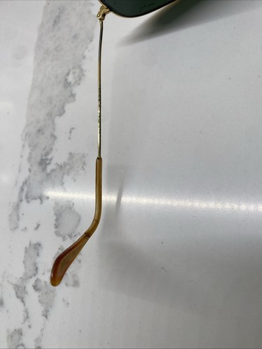 VTG Antique B&L Bausch Lomb Ray Ban Aviator Gold Tone & CASE Need Adjusting - Picture 6 of 8