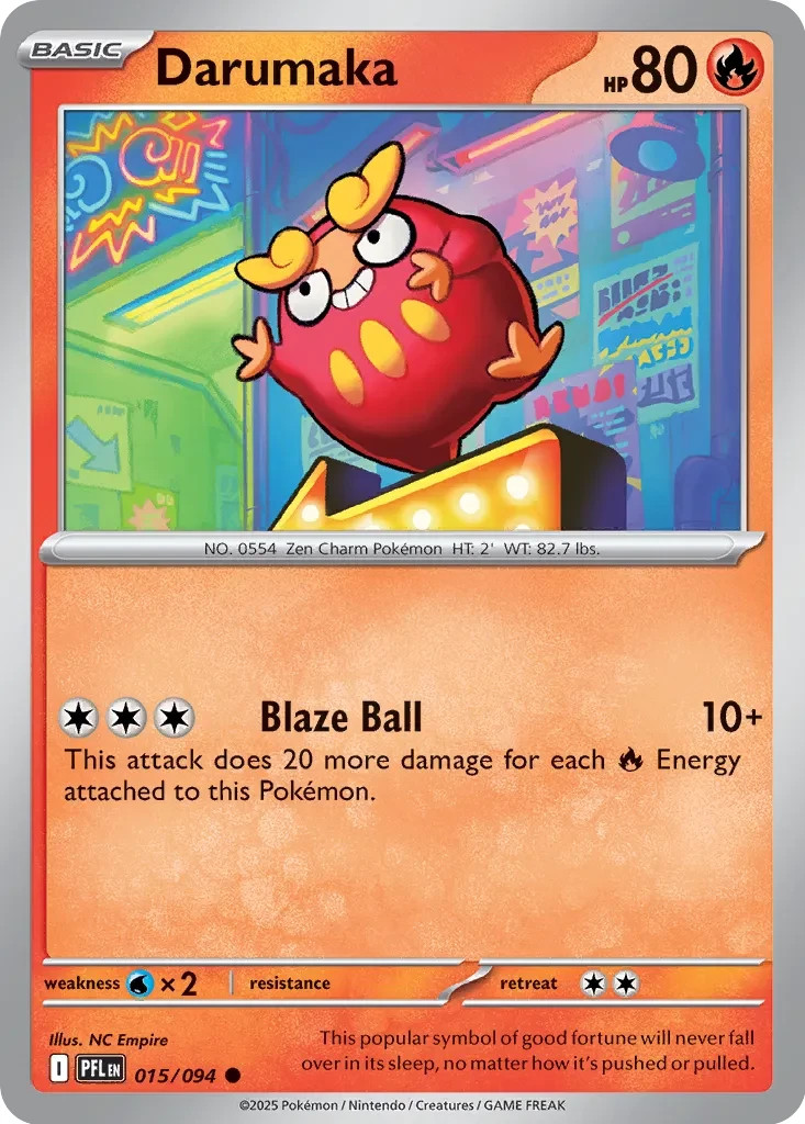 Me02: Phantasmal Flames Pokémon TCG Darumaka 15/94