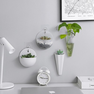 Wall-hanging Flower Pot Levitating Vase Home Decoration Wall Storage Plant Pots