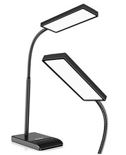 Desk Lamp, 800LM LED for Home Office, 12W Reading for Desk, Eye-Caring Black