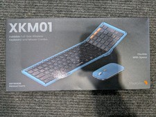 ProtoArc Foldable Keyboard and Mouse XKM01 Folding Wireless Keyboard Mouse Combo