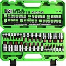 32 Piece Hex Bit Socket Setsae And Metric 14 38 12 Drive Socket Set 32 Piece Hex Bit Socket Setsae And Metric 14 38 12 Drive Socket Set
