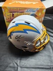 Quentin Johnston LA Chargers Autographed Replica Helmet Beckett Authenticated