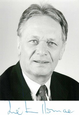 Autogramm Dr. Dieter Thomae - Politiker FDP - Foto handsigniert original