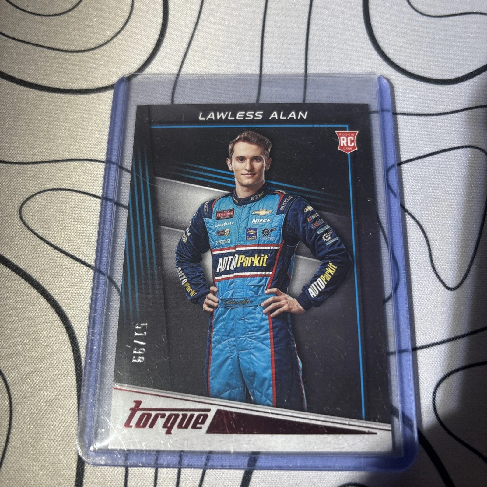 2023 Panini Chronicles NASCAR Racing Torque #12 Lawless Alan red /99 RC