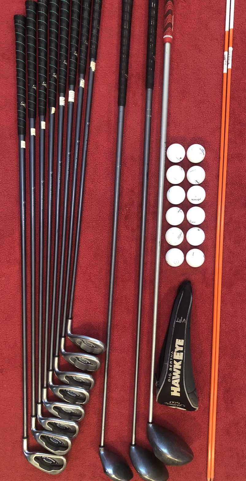 Set Driver, 3w, 7w, 4-sw Rh With Stand Bag Graphite Shafts