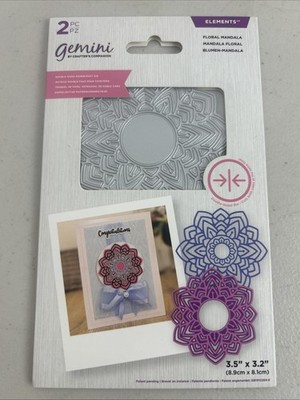 Gemini Double Sided Dies - Floral Mandala - Crafter's Companion New | eBay