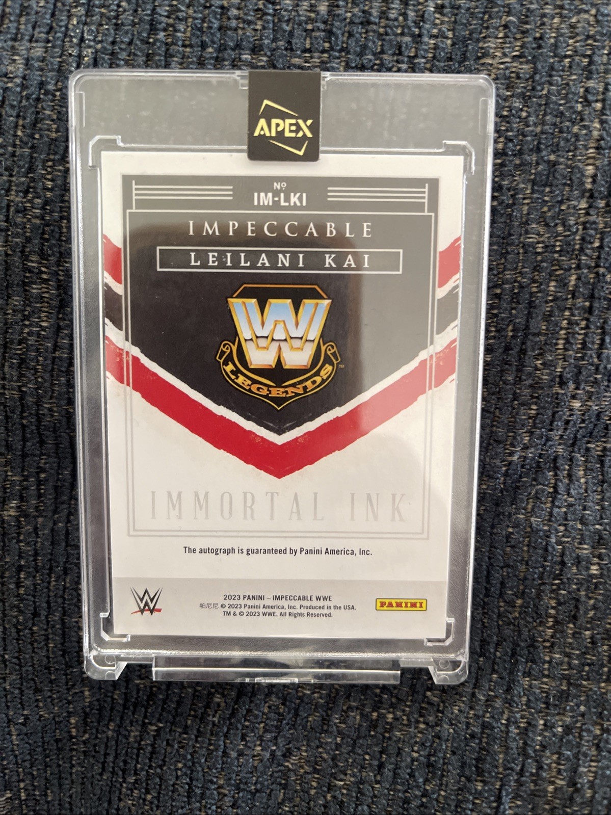 2023 Panini Impecable WWE Leilani Kai Immortal Ink Autograph Auto /35 view 5