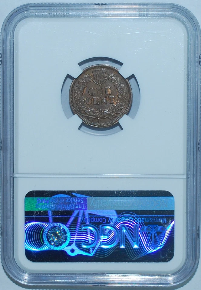 1866 NGC MS62BN Indian Cent - Image 2 of 2