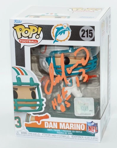 DAN MARINO "HOF 05" Signed Miami Dolphins FUNKO POP #215 + BECKETT COA #4W144310