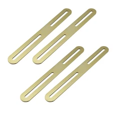 4 PCS Gold Flat Mending Plate Support with Slots Repair Fixing Bracket Brace