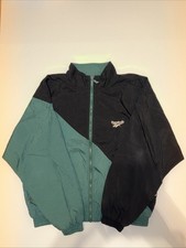 Vintage Reebok Colorblock Windbreaker Jacket Big Spellout Logo Rare Men L