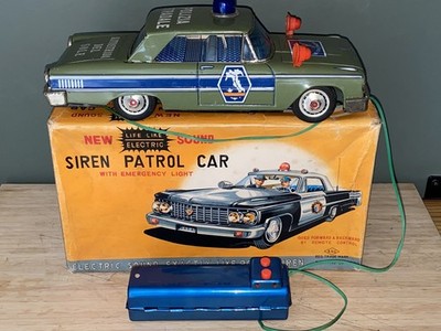 AOSHIN (ASC) - JAPAN TINPLATE FORD HIGHWAY PATROL CAR - BOXED SUPER RARE VERSION