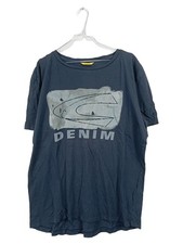 Camel Active T-Shirt Homme Bleu Logo Coton Bio (EU 54, INT XL)