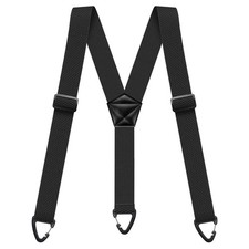 Heavy Duty Elastic Suspenders for Men Trouser Pants Braces Strap Work Belt US