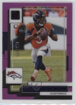 2022 Panini Clearly Donruss Purple 10/175 Russell Wilson #16 17p7