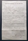 Antique Civil War Document Claim Servants Pay New Jersey 35th Regiment