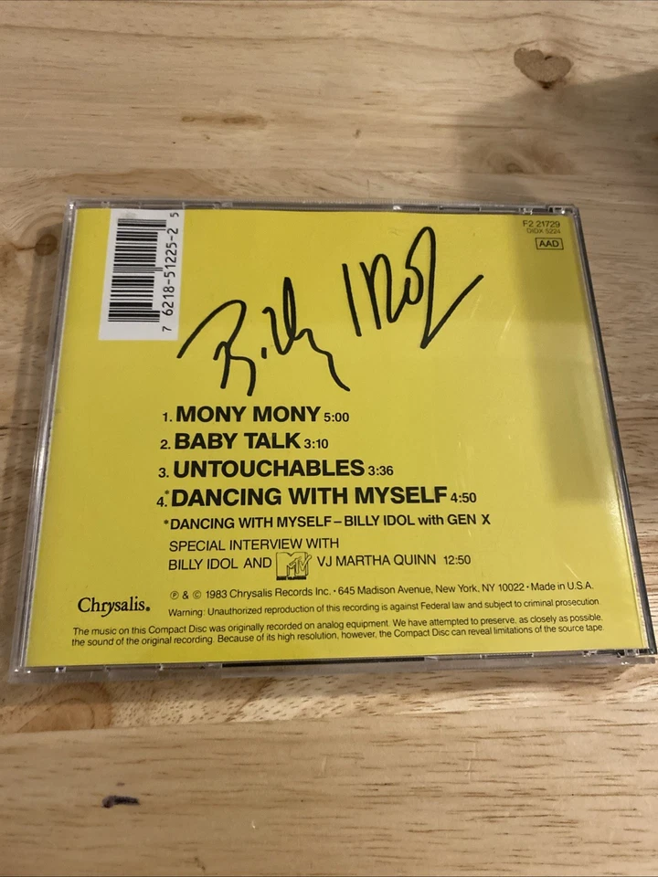 BILLY IDOL-Don't Stop-1983-Four Song EP-Gen X +Interview-Martha Quinn MINT Cond. - Image 2 of 4