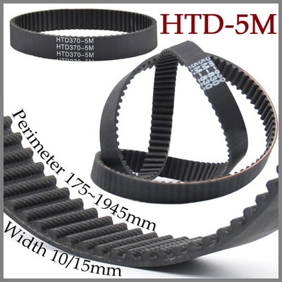 HTD-5M Synchronous Timing Belt Closed Loop Pitch 5mm Width 10mm/15mm For Pulley