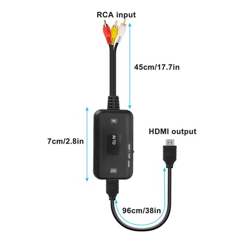 Host Computer Hdmi To Rca Adapter Great For Connecting Older Rca To Older Tvs - Photo 6/9