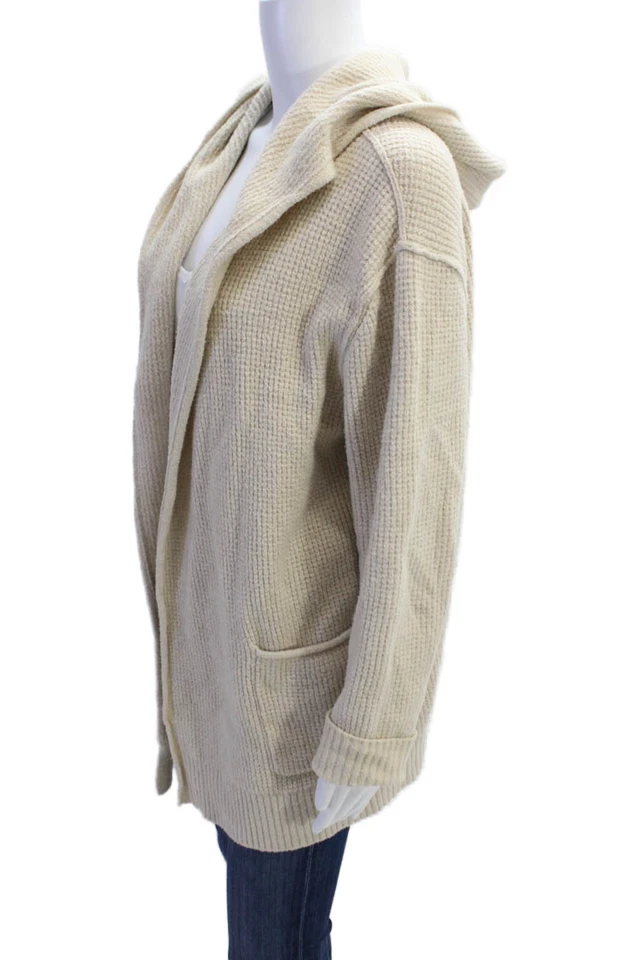 Cárdigan James Perse para mujer texturizado manga larga tejido abierto nude talla 02 Foto 2 de 4