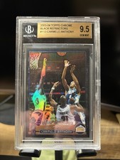 2003-04 Topps Chrome Carmelo Anthony #113 Black Refractor /500 (RC) BGS 9.5