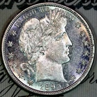 1895-S SOLID+ GEM BU MS BARBER HALF-DOLLAR FROM ORIGINAL COLLECTION DC46