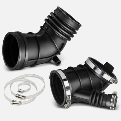 2pcs Throttle Body Air Intake Boot Hose for BMW E46 323i 325i 328i E36 Z3 97-06