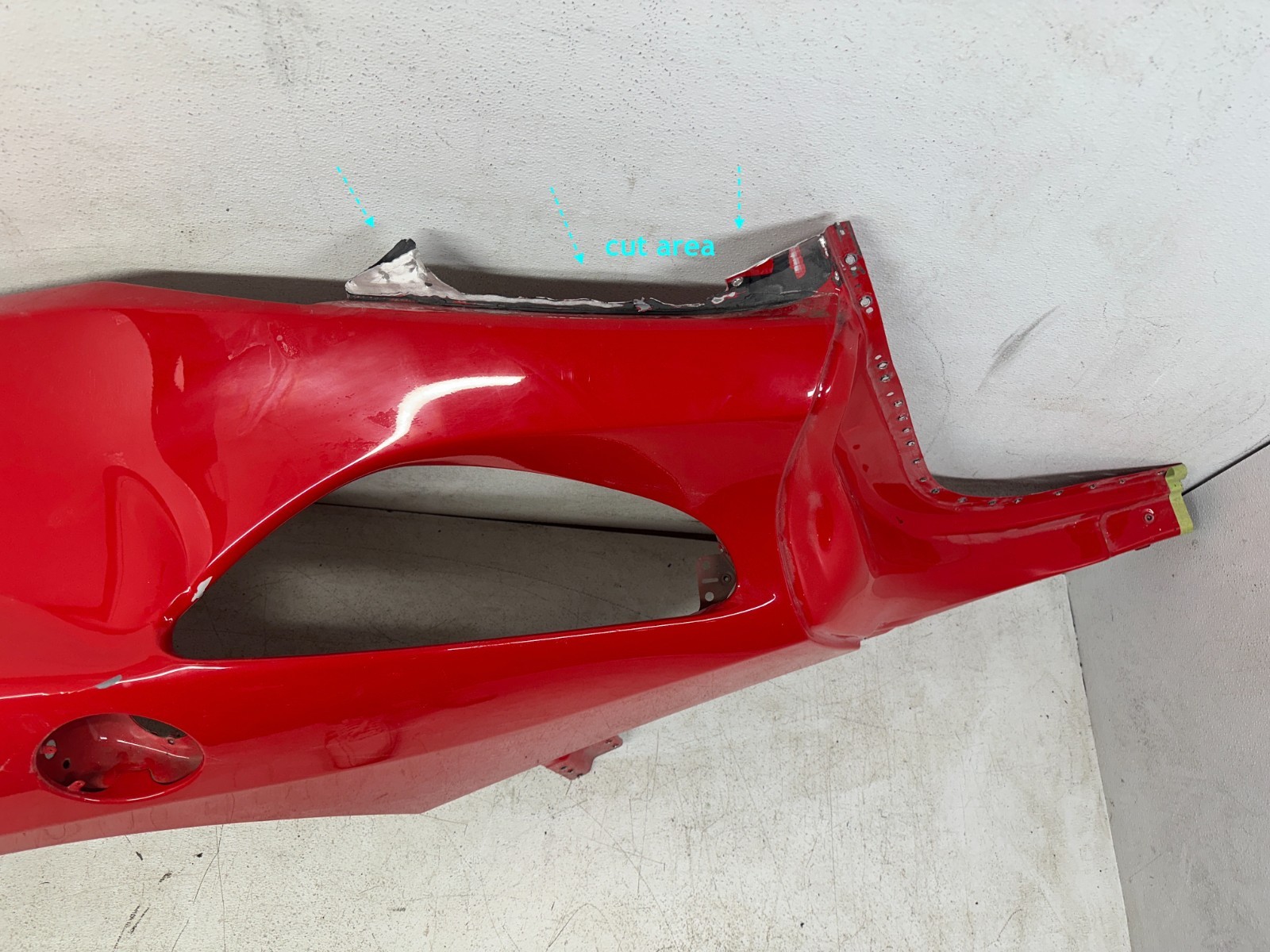 2020-2024 Ferrari F8 Tributo Quarter Panel Right Rear Body Side RH OEM Red