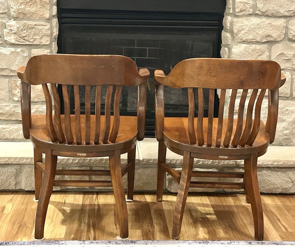 Cadeira de escritório vintage Bankers - Imagem 4 de 4