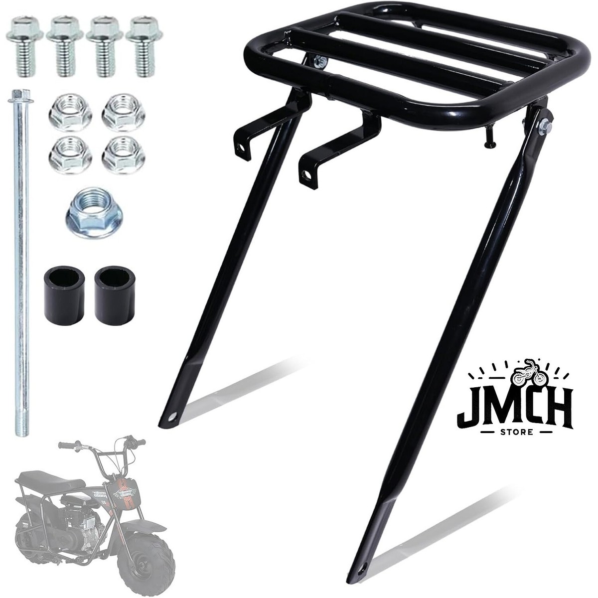 Mini Bike Rear Cargo Rack Assembly Kit for Monster Mega Moto MMB80