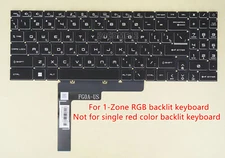 NEW For MSI  Alpha 15 B5EEK Alpha 17 B5EEK keyboard RGB Backlit Russian & US