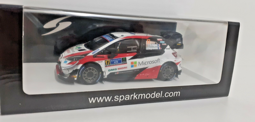 MODELLINO AUTO SCALA 1:43 SPARK TOYOTA YARIS WRC OGIER WINNER RALLY MEXICO 2020 - Foto 3 di 8