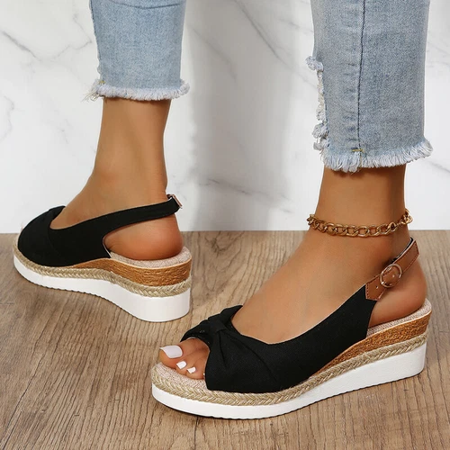 Womens Wedge Sandals Platform Espadrilles Sandal Summer Beach Anti Slip Shoes - Picture 13 of 56