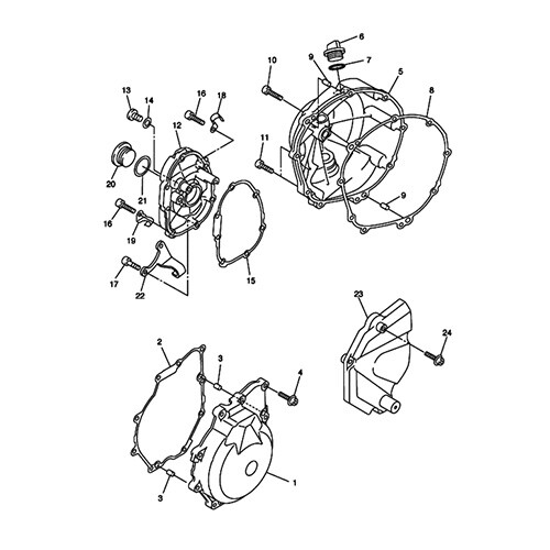 Kit vis moteur inox Yamaha YZF R6 visserie haut de gamme Allen