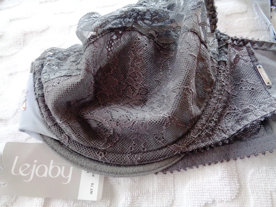 Nuevo $199 MAISON LEJABY Sujetador Francés Ropa Interior Cristales Swarovski Para Mujer W 34 E! Foto 2 de 4