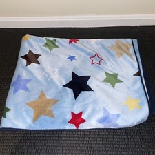 Circo Target Blue Stars Sherpa Baby Blanket EUC
