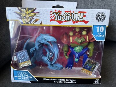 YU-GI-OH Figuren 3,75'''' Blau-Augen weißer Drache und Torwächter Doppelpack