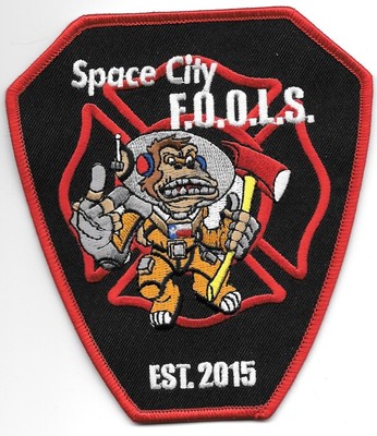 Houston - Space City F.O.O.L.S., Texas   est.-2015 (4.5'' x 5'' size) fire patch