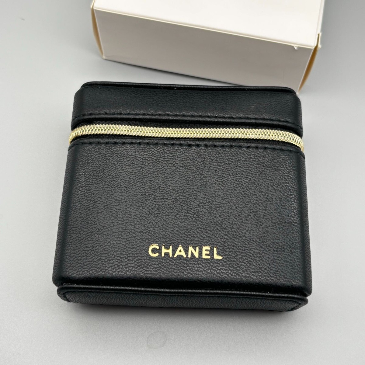 CHANEL Novelty Pouch Lip Case mirror pouch Black from Japan CHANEL Novelty Pouch Lip Case mirror pouch Black from Japan