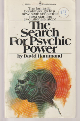 The Search For Psychic Power T8856 Bantam 1975 David Hammond Telepathy