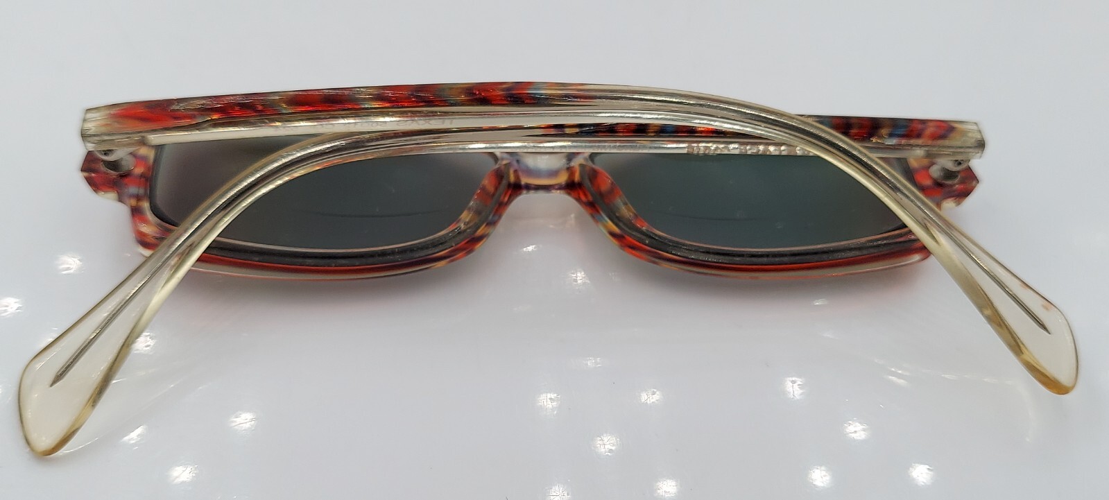 Face A Face Texas Red Rectangular Sunglasses Fran… - image 7