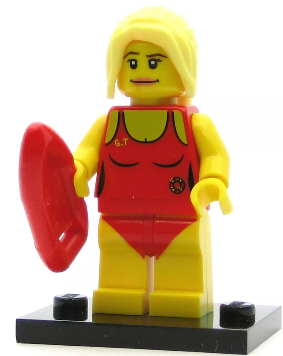 Lego lifeguard minifigure hot sale