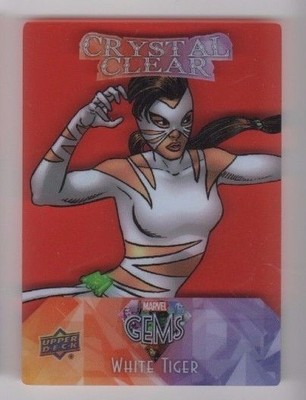 2016 Upper Deck Marvel Gems Crystal Clear CC-3 White Tiger RED parallel