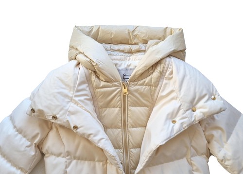 WOOLRICH giubbino giubbotto luxe puffy 2in1parka donna CFWWOU0516FRUT2346 Avorio - Picture 5 of 7