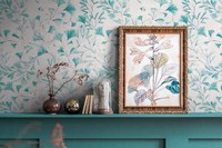 Vliestapete Floral BläTter Ranken Aquarelloptik Grau Blau 78223-4 (3,47€/1Qm)