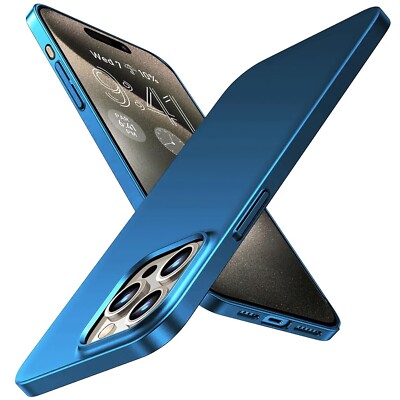 For iPhone 17 Pro Max 16 15 14 13 12 11 7 8 Slim Matte Hard PC Back Case Cover