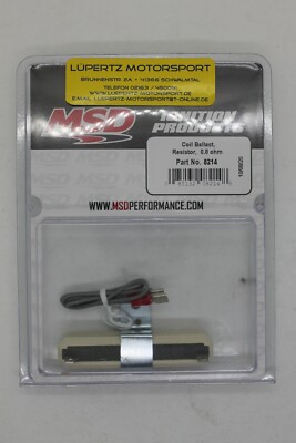 MSD Ballast Widerstand 8214 Kontaktzündung Ford Chevy Chrysler Mustang Camaro